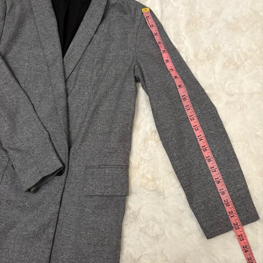All Saints Harriet checker  Double Breasted relaxed oversized Blazer Size 00 - Picture 13 of 15